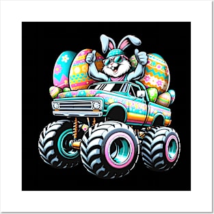 Easter Bunny's Ride: A Monster Truck Adventure for Kids Posters and Art